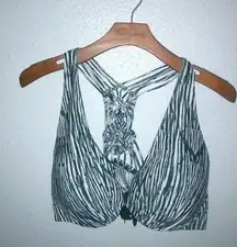 Cacique Swim 42C Underwire Macreme Racerback Swim Dance Bra Top