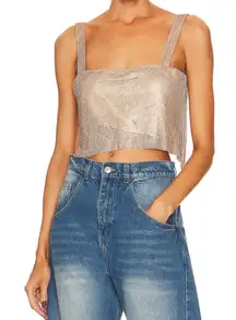 Gold Rhinestone Sparkle Top