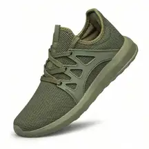 Green ZOCANIA Athletic Walking Shoes Casual Mesh-Comfortable Work Sneaker