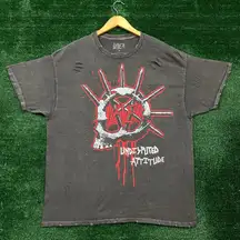 Slayer Undisputed Attitude Distressed Thrash Metal Band Tee L