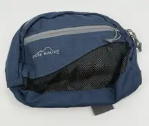 Eddie Bauer Belt Bag Stowaway Blue Waist Hiking Fanny Pack Outdoors