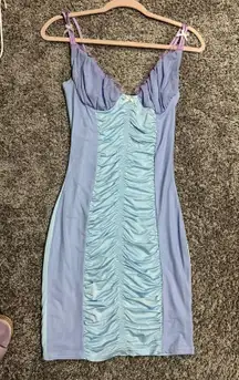 Blue and Purple Coquette Dress