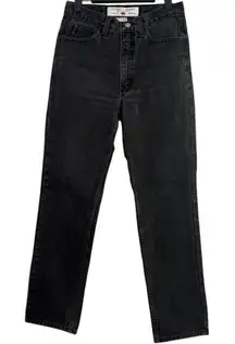 Guess Vintage Original Fit Classic Narrow Leg High Rise Denim Jean 29 Black