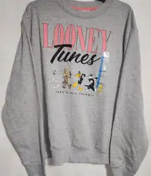 looney tunes sweatshirt large women's