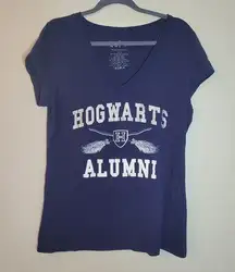 Harry Potter  Hogwarts Alumni Navy V-Neck T-Shirt