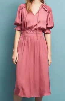 Current Air Los Angeles Cape May Midi Dress Pink M