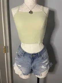 REWASH Light Colored Denim Shorts