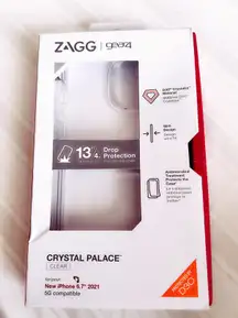 Zagg - Gear4 Crystal Palace Case for Apple iPhone 13 Pro Max - Clear