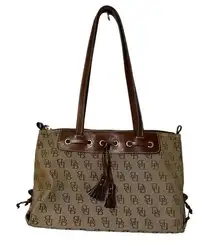 Tan Signature Canvas Bag