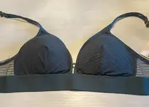 Lively Emerald Green Mesh Women's Bra