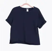 NWT Magaschoni 100% Organic Cotton Top size Small MSRP $98