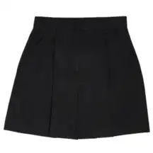 DANIELLE BERNSTEIN Black Pleated Pocketed High Rise 5” Poplin Shorts Women’s 10