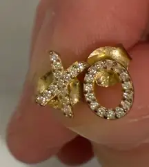 XO Gold Stud Earrings