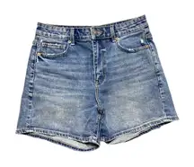 American Eagle Womens Size 4 Highest Rise Baggy Denim‎ Jean Shorts Blue Casual