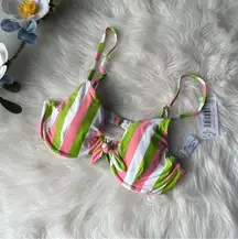 dippin daisy's swimwear Stripe Underwire Bikini Top Size M NWT by Dippin’ Daisy