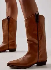 NEW Free People We The Free Montage Cowboy Boot Color Cognac