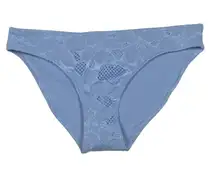 Aerie Bikini Bottom Women's Size Small Blue NWT Floral Embroidered Lined