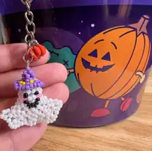 Handmade Halloween ghost keychain