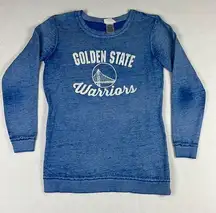 Nba Golden State Warriors   Women’s Vintage Basketball Sweatshirt Blue Size S