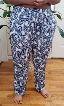 Lauren Ralph Lauren Paisley Print Tapered Pants See Description