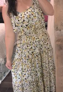 SOCIAL STANDARD BY SANCTUARY size XXlarge yellow floral ditsy maxi dress