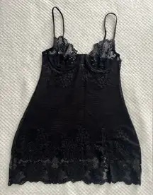 Victoria's Secret Black Lace Slip
