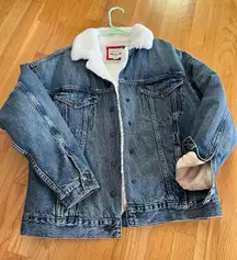 Fleece Lined Denim Jacket