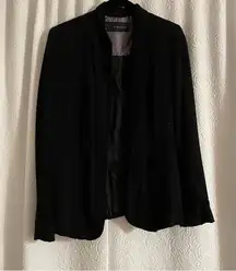 zara basics black blazer jacket size medium