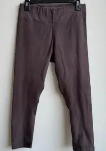 Pact Organic Cotton chocolate brown mid rise leggings comfort travel size Medium