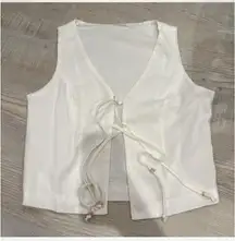Peppermayo White Tie Top