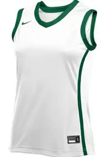 Nike  Basketball Women’s Elite Jersey - Size S - White/Dark Green - NWT