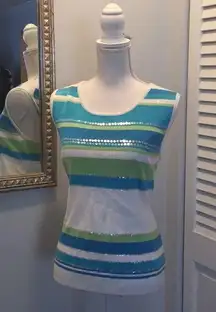 Geoffrey Beene Sequined sleeveless sweater