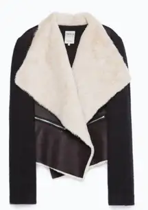 ZARA sheepskin black jacket