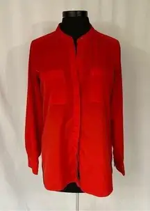 PARAPHRASE Red Button-Down Shirt in Size Medium