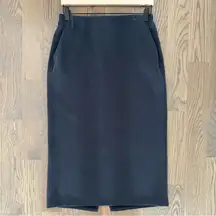 Lululemon Softstreme High-Rise Midi Pencil Pockets Skirt in Soft Black Size 8