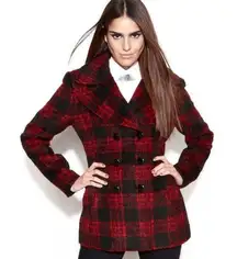Steve Madden Plaid Wool Coat