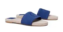 Tory Burch Women’s Midnight Benton Open Toe Espadrille Slides in Midnight Swim 8