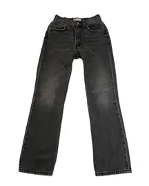 Zara Mid Rise Straight Leg Jeans Size 2 Casual Y2K Cotton Grunge 90s 2000s