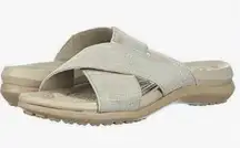 NWT CROCS Size 4 Capri Shimmer XBand sandals