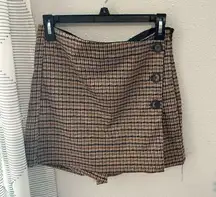 Plaid skort NWOT