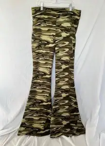 Dolls Kill edikted Naomi Camouflage Flare Leggings- Size L