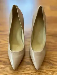 Nine west nude pumps heels