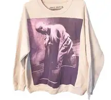 Ariana Grande Size Large Cream Sweetener Filtered Staircase Crewneck Sweatshirt