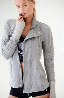 Free People FP Movement Grey Zip Up Jacket