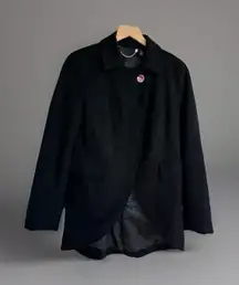 CHICOS Womens Black Blazer Size 0- Office Professional Interview Workwear