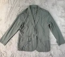 Eddie Bauer‎ Blazer Lightweight Travel Career Jacket Olive Green Size 20