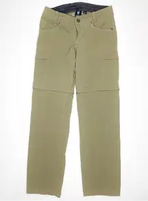 Kuhl Anika Hiking Pants Women’s Olive Green Zip Convertible Soft Shell Shorts