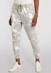 FRAME - Tie-Dye Sweatpants in Bleach Grey and White