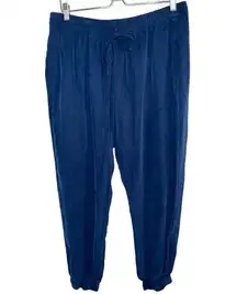 Johnny Was Womens Navy Blue Alice Jogger Pants XL Cupra Blend