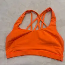 Orange  sports bra